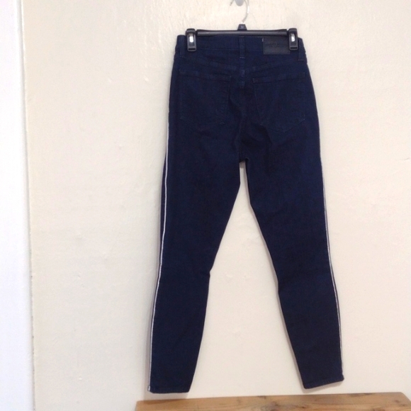 Lucky Brand High Rise Skinny Bridgette Jean Dark Wash Side Strip Size 8/29 NEW - Picture 3 of 14